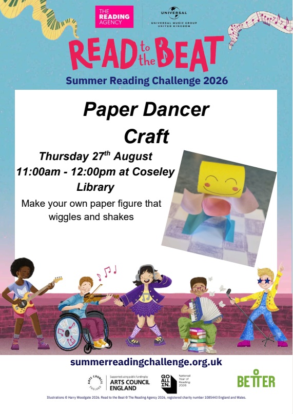 Coseley Library - Summer Reading Challenge: Paper Dancer